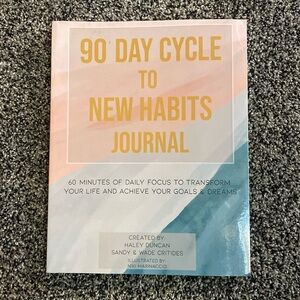 90 day cycle to new habits journal